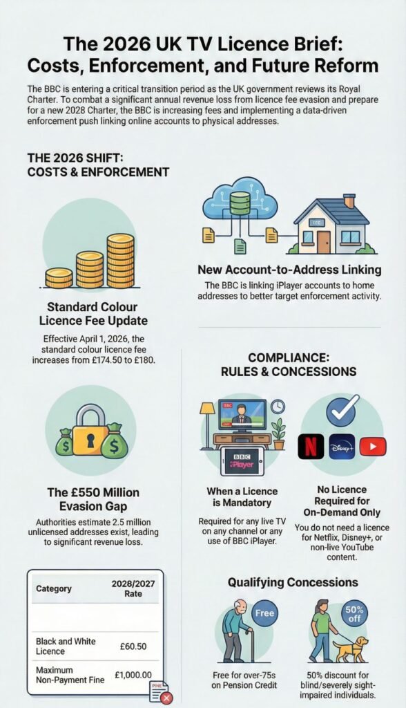 TV licence fee increase 2026