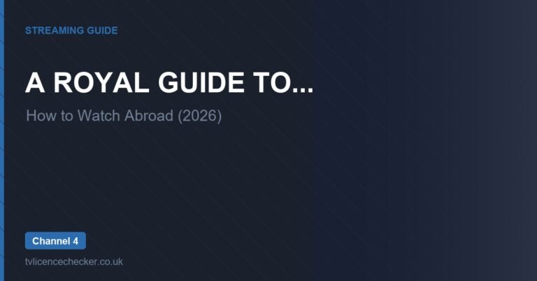 How to Watch A Royal Guide to… Abroad (2026)