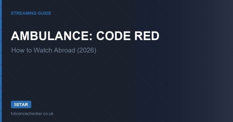 How to Watch Ambulance: Code Red Abroad (2026)