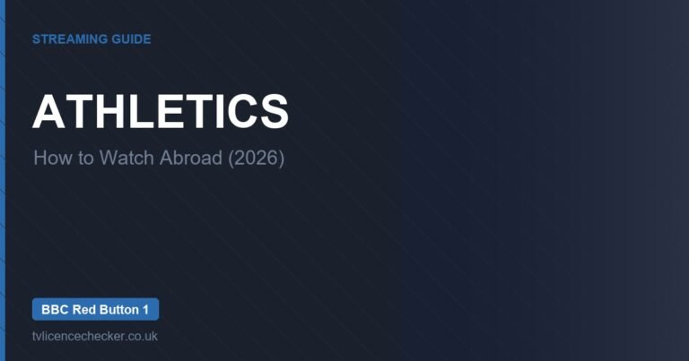 How to Watch Athletics Abroad (2026)