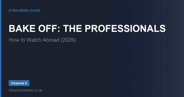 How to Watch Bake Off: The Professionals Abroad (2026)