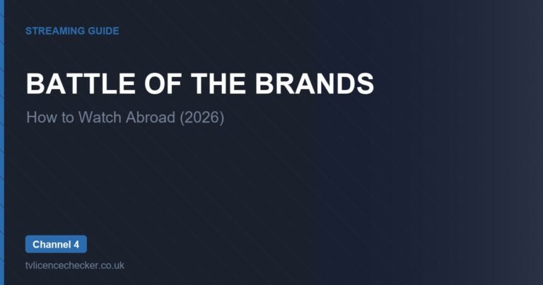 How to Watch Battle of the Brands Abroad (2026)