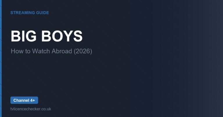 How to Watch Big Boys Abroad (2026)