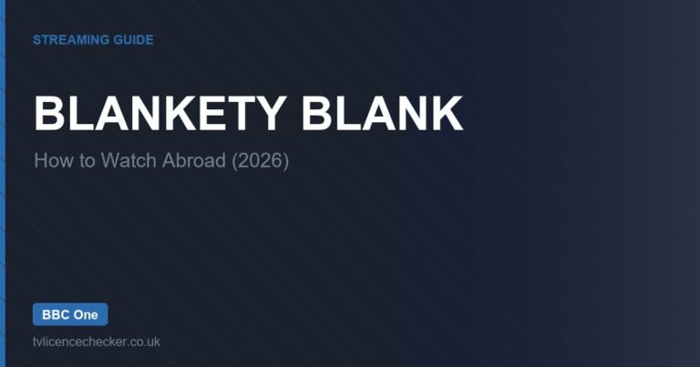How to Watch Blankety Blank Abroad (2026)