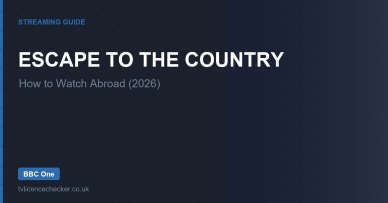 How to Watch Escape to the Country Abroad (2026)