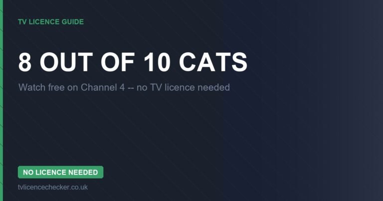 Watch 8 Out of 10 Cats Without a TV Licence (Free on Channel 4)