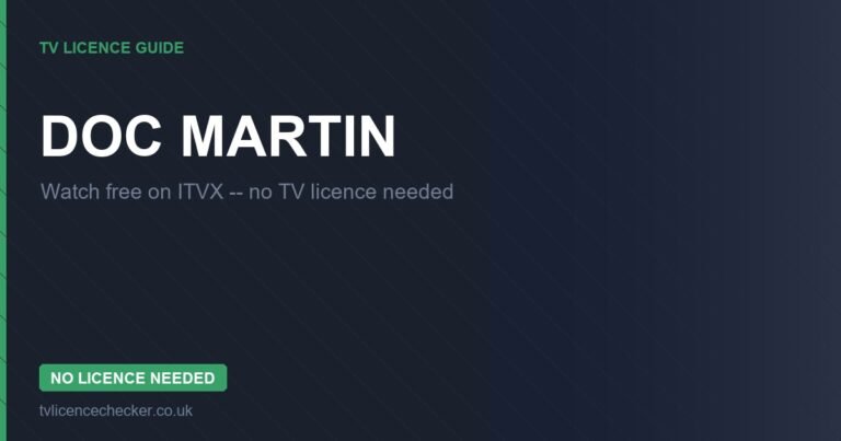 Watch Doc Martin Without a TV Licence (Free on ITVX)