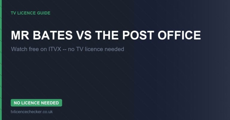 Watch Mr Bates vs The Post Office Without a TV Licence (Free on ITVX)