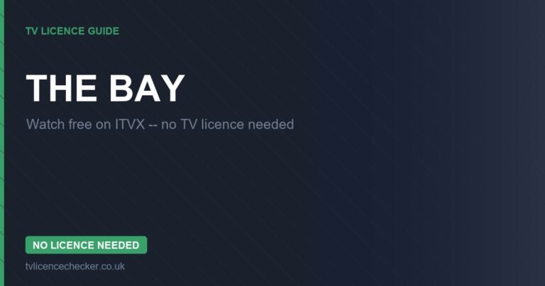 Watch The Bay Without a TV Licence (Free on ITVX)