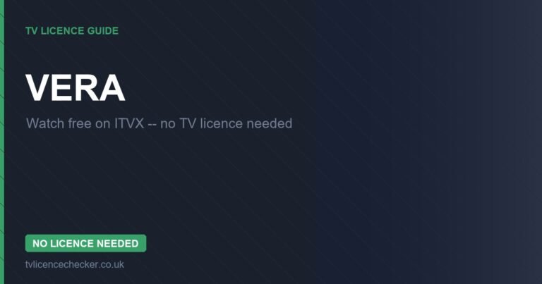 Watch Vera Without a TV Licence (Free on ITVX)