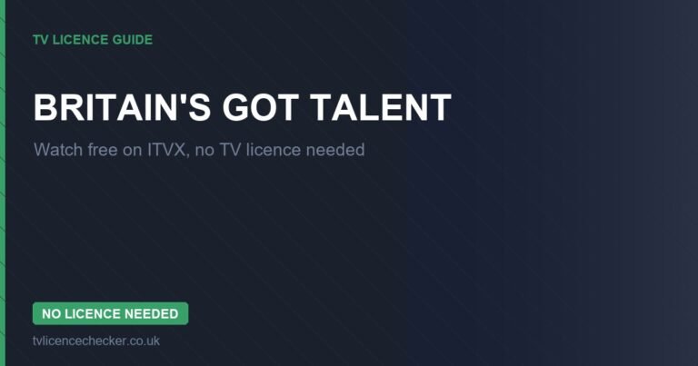 Watch Britain’s Got Talent Without a TV Licence (Free on ITVX)