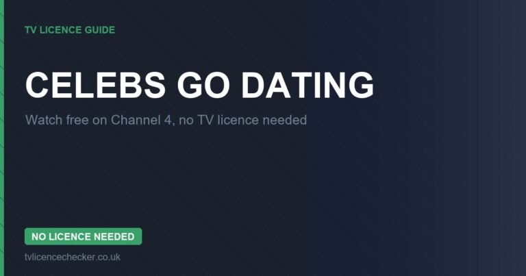 Watch Celebs Go Dating Without a TV Licence (Free on Channel 4)