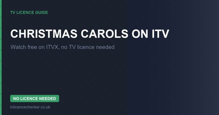 Watch Christmas Carols on ITV Without a TV Licence (Free on ITVX)