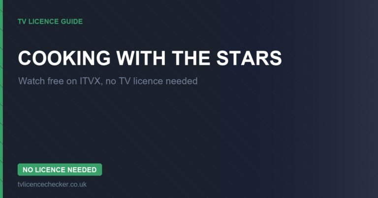 Watch Cooking with the Stars Without a TV Licence (Free on ITVX)