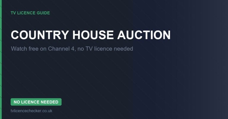 Watch Country House Auction Without a TV Licence (Free on Channel 4)