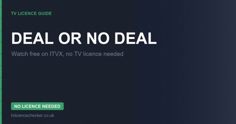 Watch Deal or No Deal Without a TV Licence (Free on ITVX)