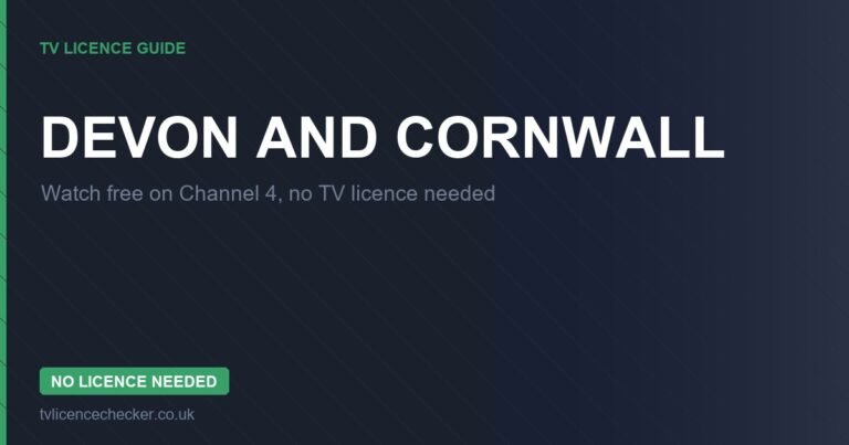 Watch Devon and Cornwall Without a TV Licence (Free on Channel 4)