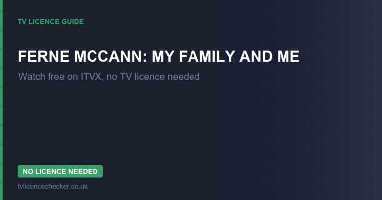Watch Ferne McCann: My Family and Me Without a TV Licence (Free on ITVX)