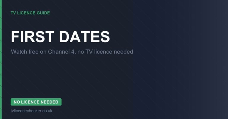 Watch First Dates Without a TV Licence (Free on Channel 4)