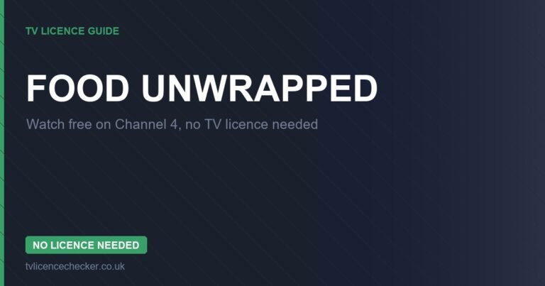 Watch Food Unwrapped Without a TV Licence (Free on Channel 4)