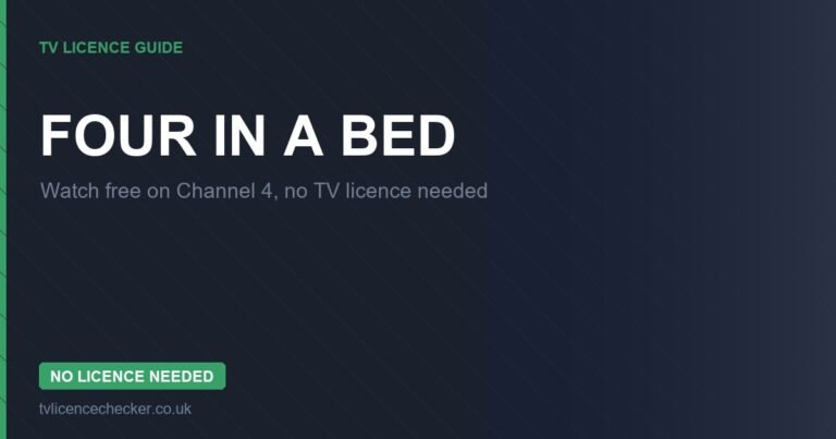 Watch Four in a Bed Without a TV Licence (Free on Channel 4)