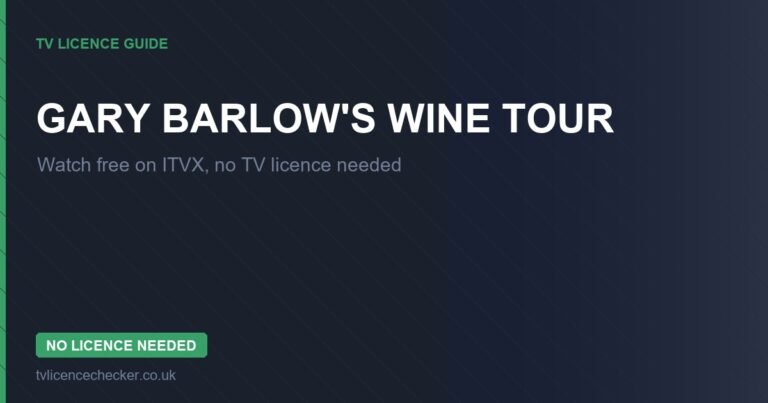 Watch Gary Barlow’s Wine Tour Without a TV Licence (Free on ITVX)