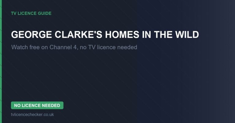 Watch George Clarke’s Homes in the Wild Without a TV Licence (Free on Channel 4)