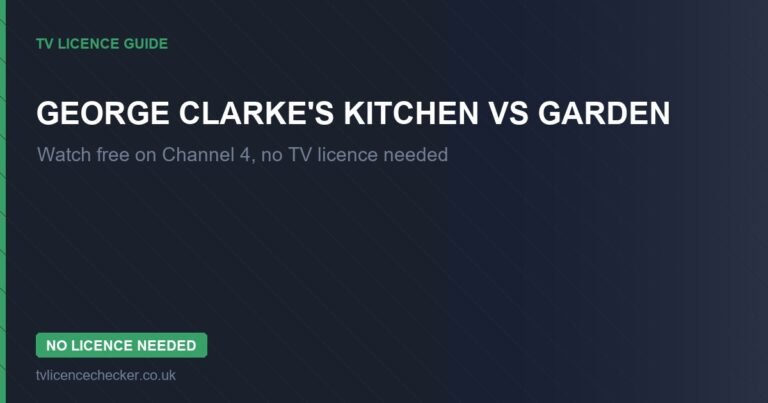 Watch George Clarke’s Kitchen vs Garden Without a TV Licence (Free on Channel 4)