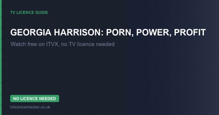 Watch Georgia Harrison: Porn, Power, Profit Without a TV Licence (Free on ITVX)