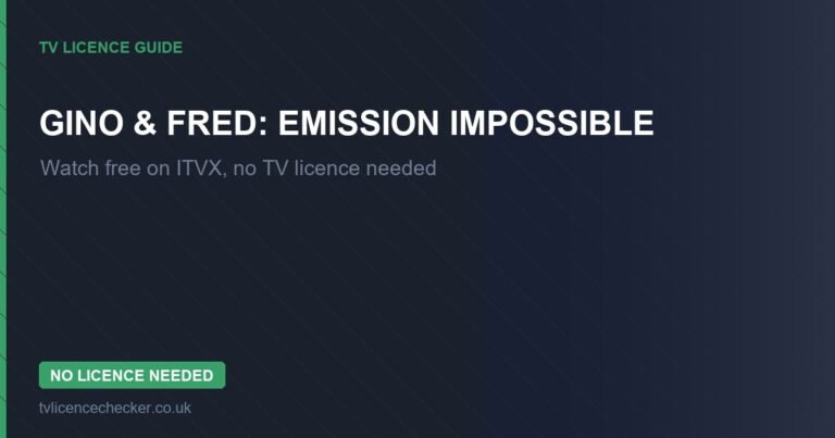 Watch Gino & Fred: Emission Impossible Without a TV Licence (Free on ITVX)