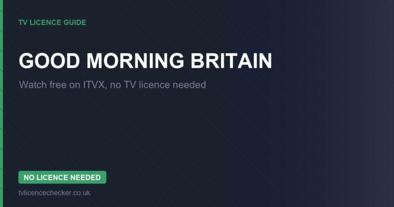 Watch Good Morning Britain Without a TV Licence (Free on ITVX)