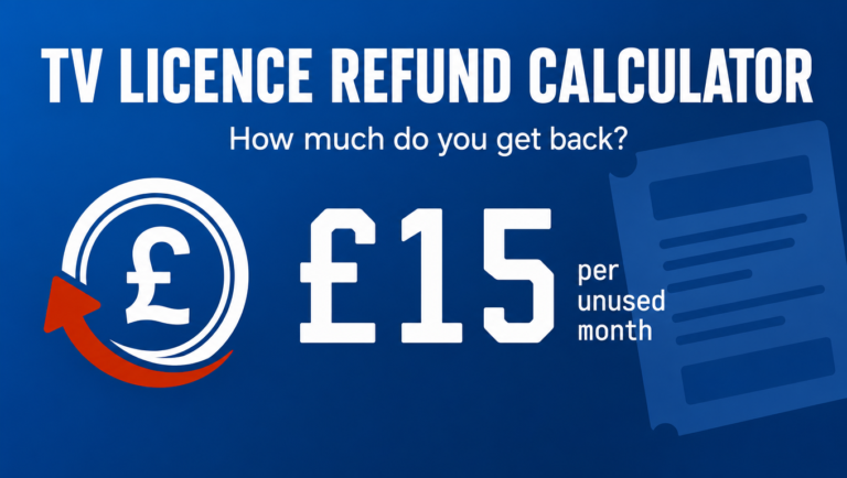 TV Licence Refund Calculator: How Much Money Back in 2026?